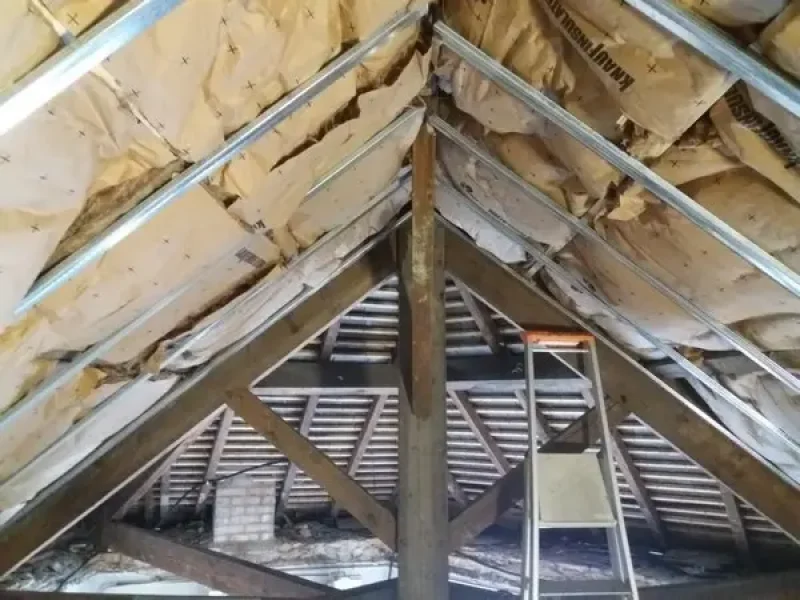 Réalisation d'isolation par Tesson Laurent, menuisier charpentier à Saint Julien des Landes