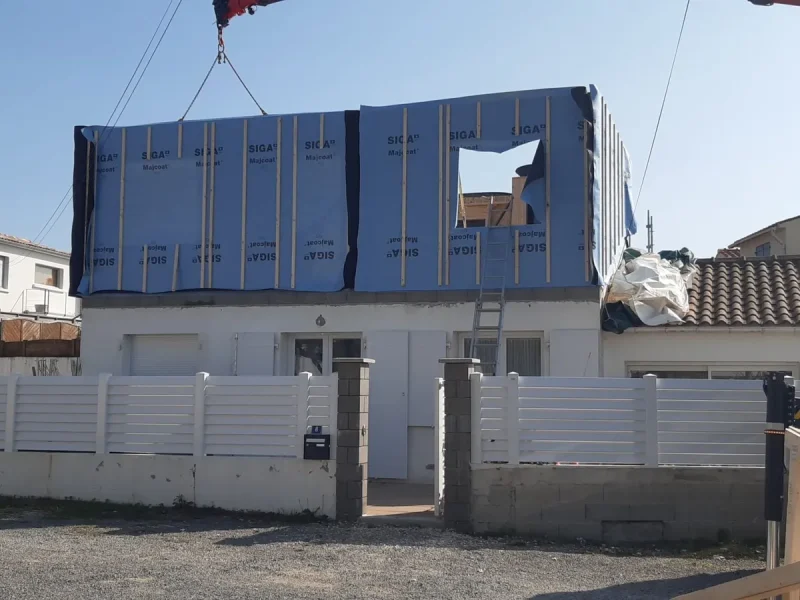 Réalisation de charpente par Tesson Laurent, menuisier charpentier à Saint Julien des Landes